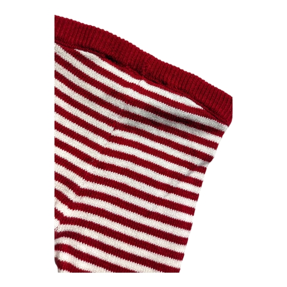 Gymboree 3-6m Red/White Striped Knit Leggings - Picture 4 of 6